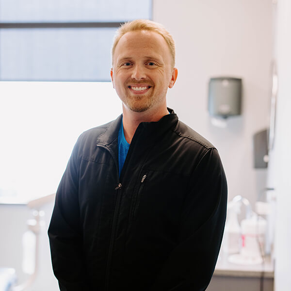 Dr. Sean Rasmusson smiling at the Harrisburg dental office
